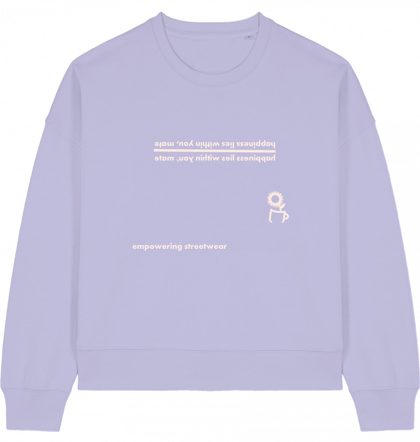 LILAC CREWNECK HAPPINESS