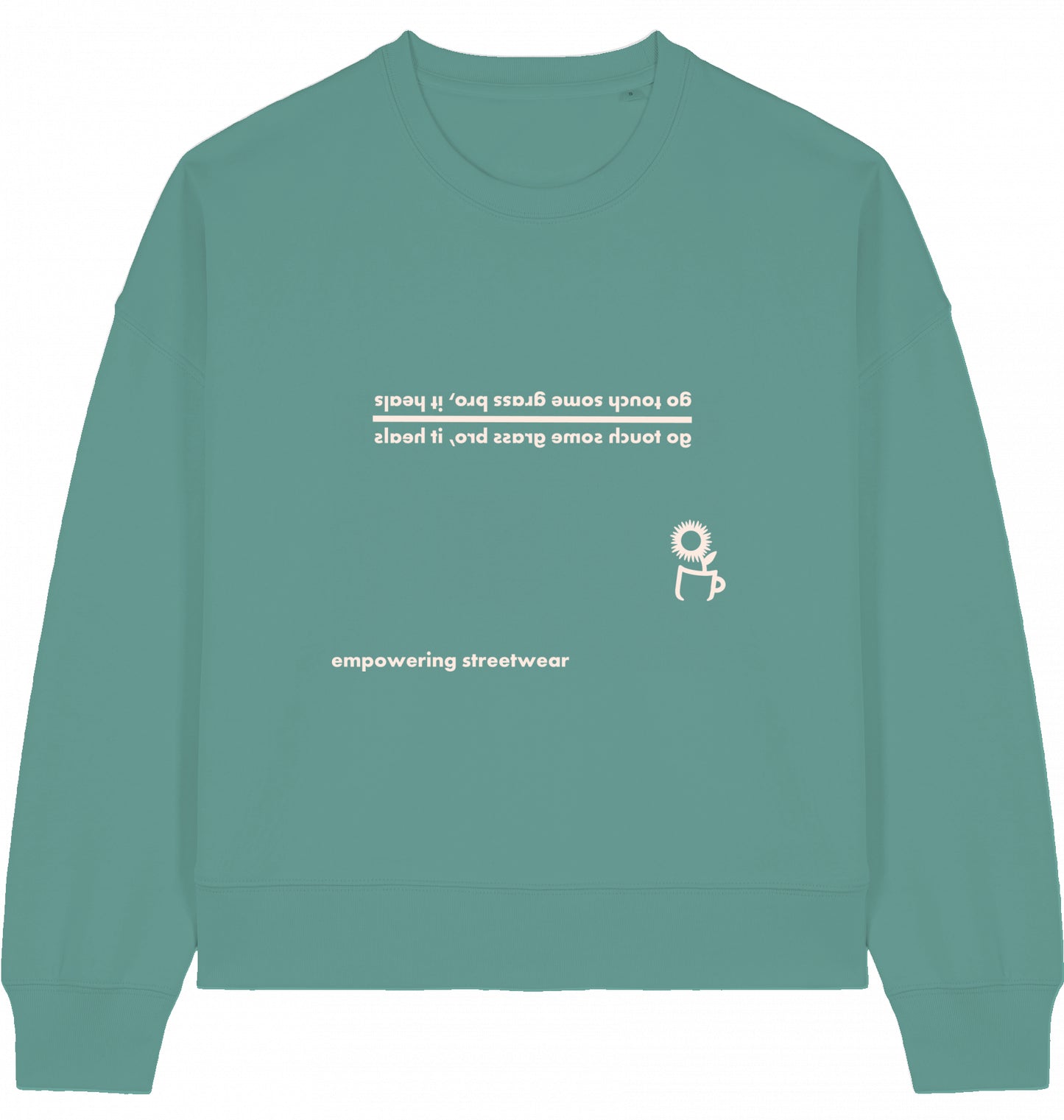 BOTTLE GREEN CREWNECK GRASS