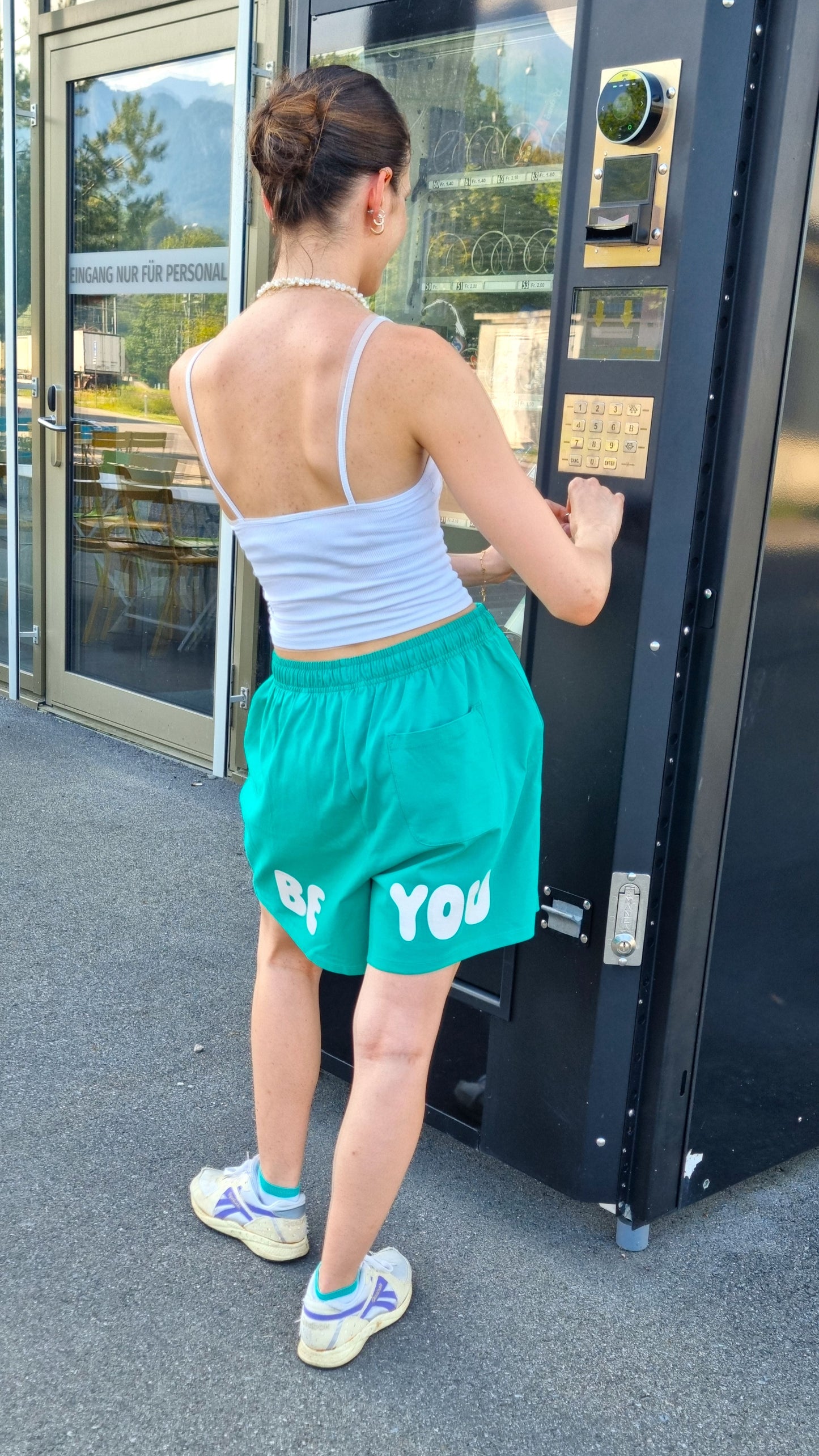 GREEN/BLUE SHORTS BE YOU