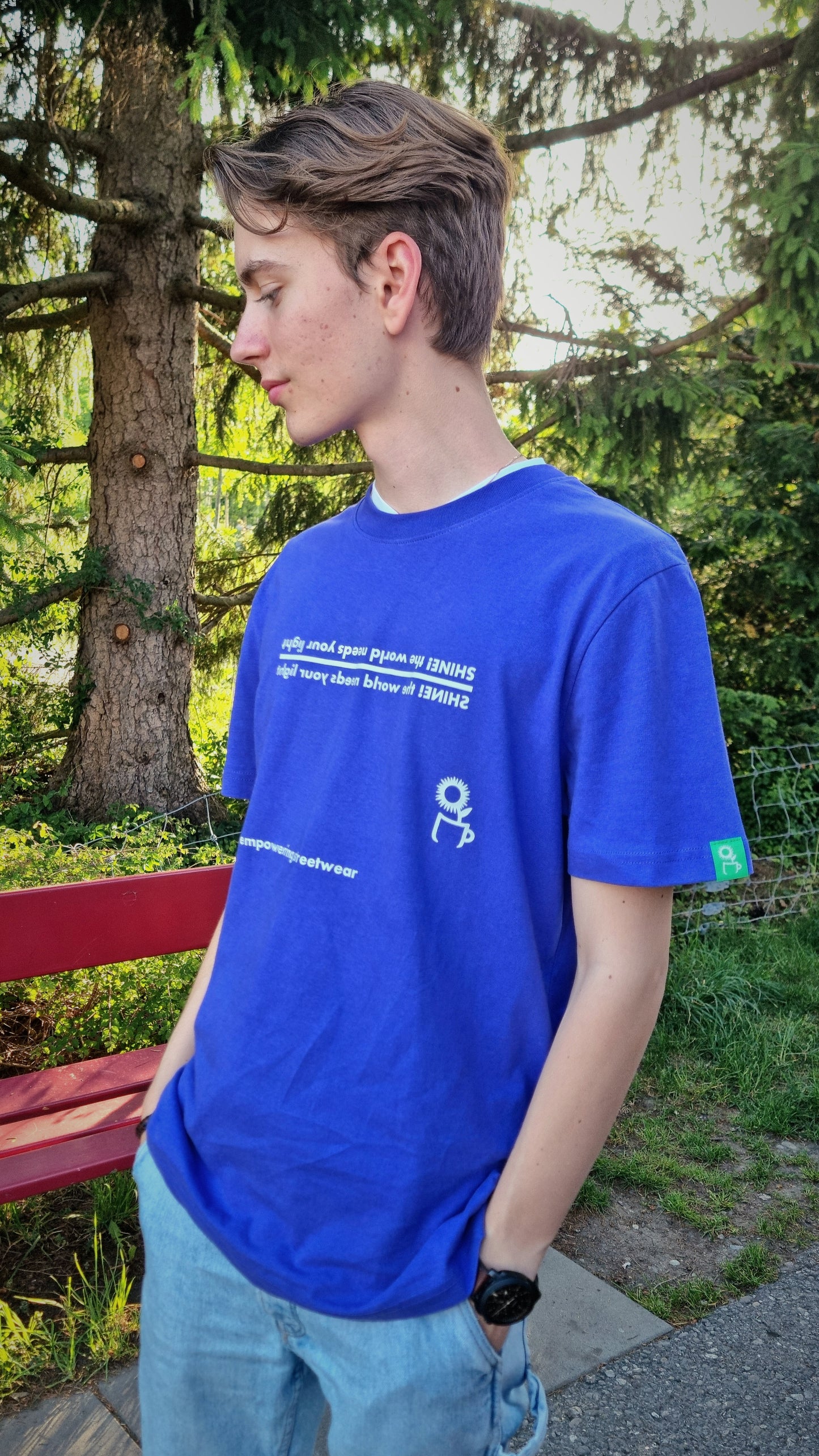 PURPLE T-SHIRT SHINE