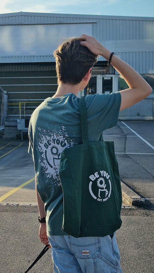 BOTTLE GREEN BEYOU TOTEBAG