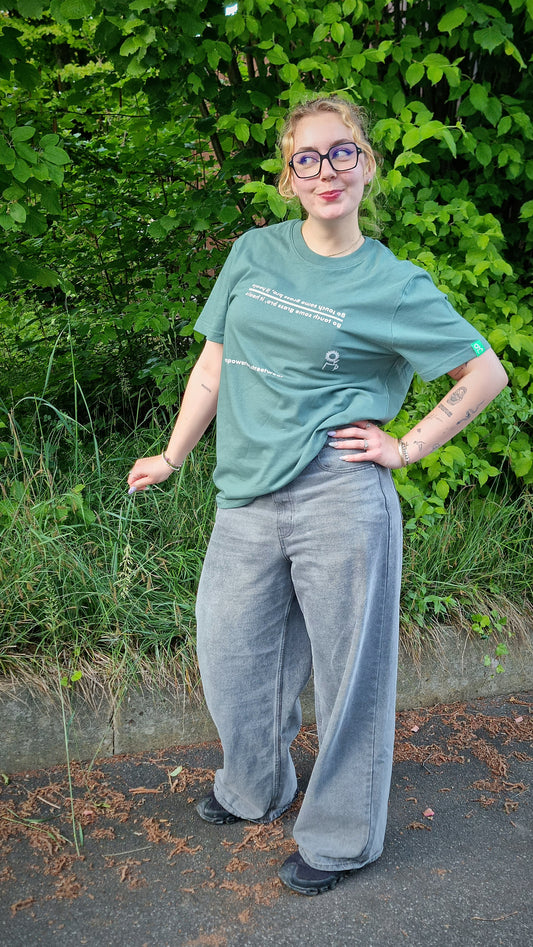 BOTTLE GREEN T-SHIRT GRASS