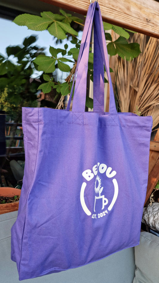 PURPLE TOTEBAG YELLOW