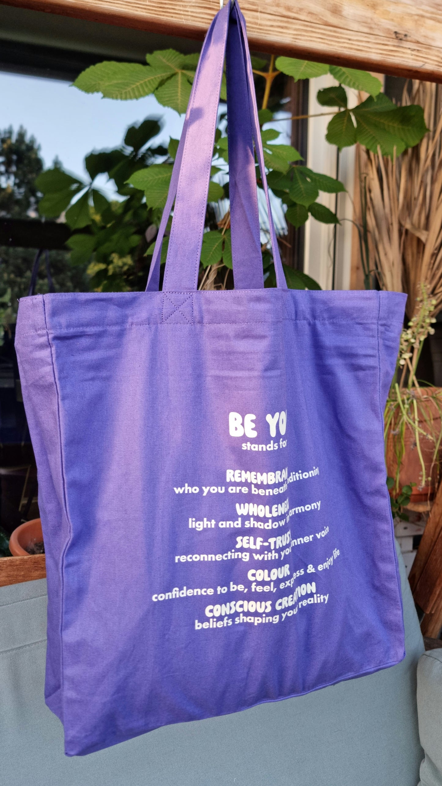 PURPLE TOTEBAG YELLOW