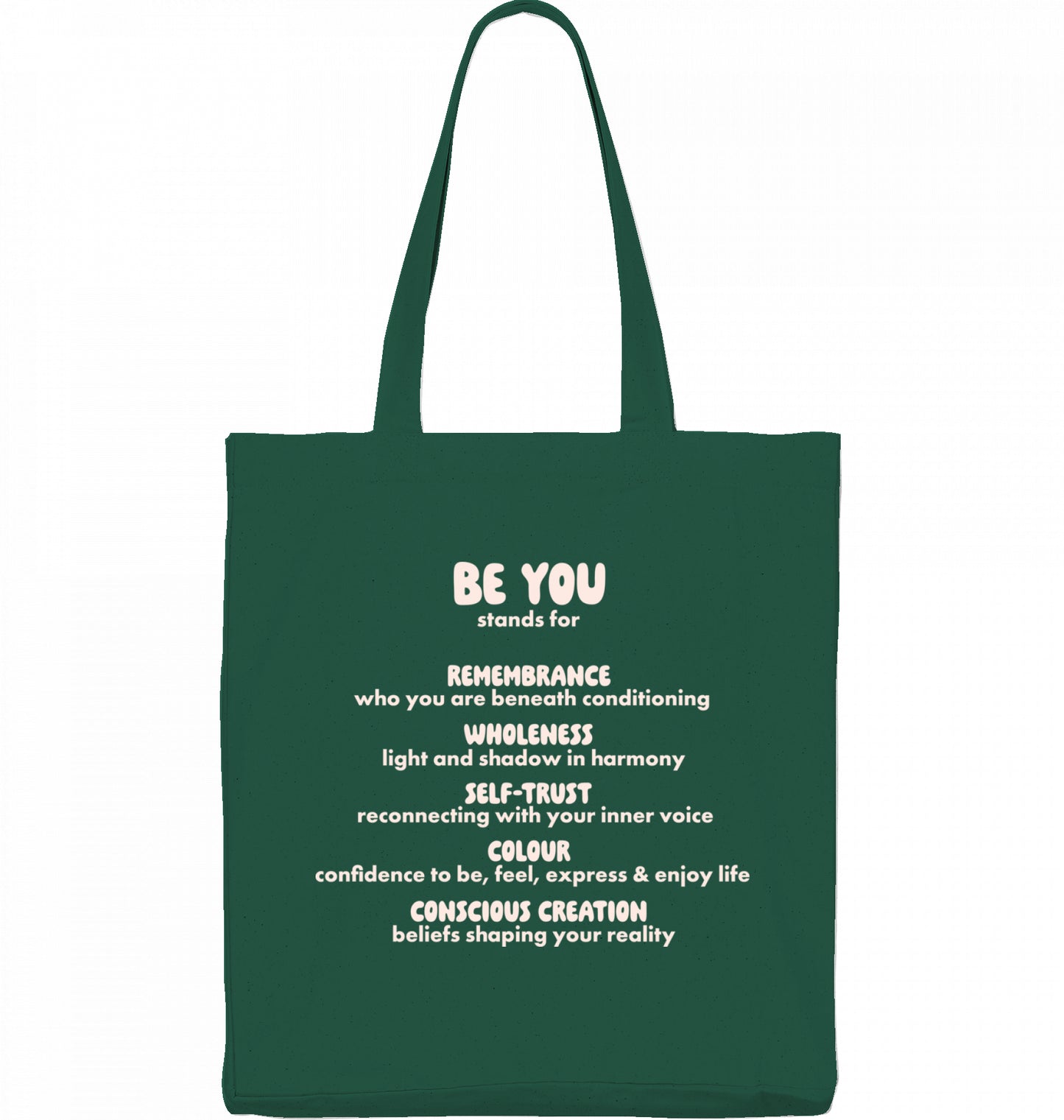 BOTTLE GREEN BEYOU TOTEBAG