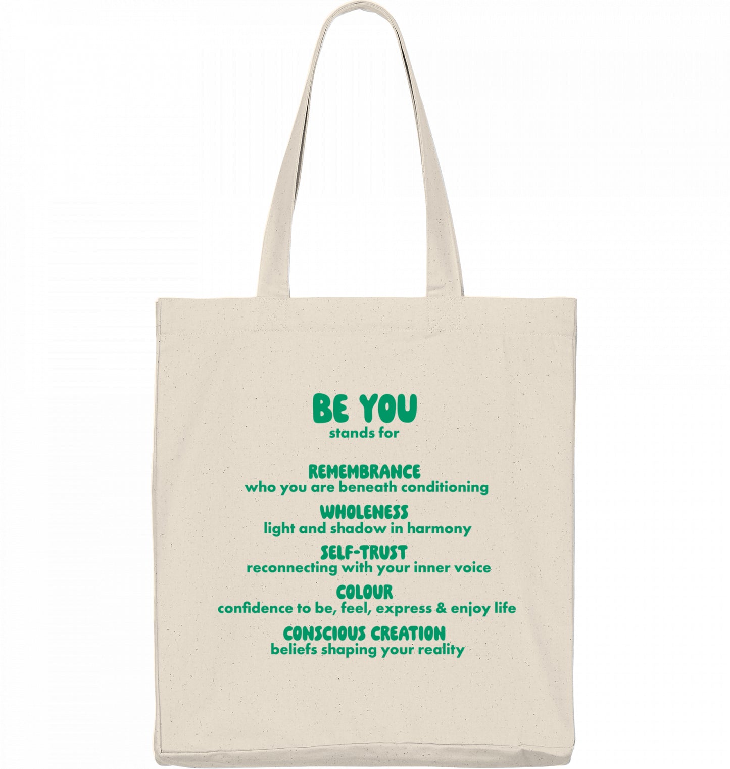 BEIGE TOTEBAG GREEN