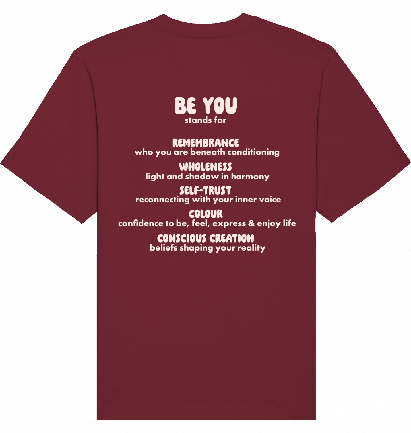 BURGUNDY T-SHIRT MANIFEST